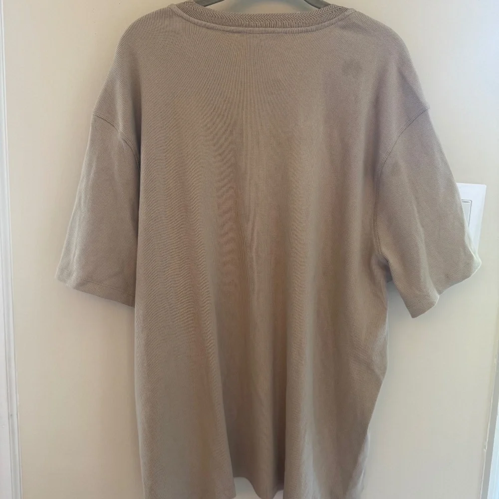 Banana Republic Men's Tan Taupe Beige Henley Short Sleeve XXL NWT